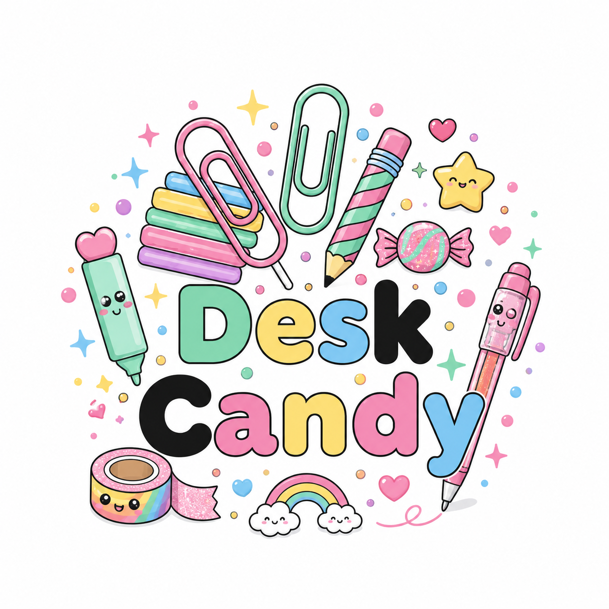 Desk Candy logo - schattige stationery essentials