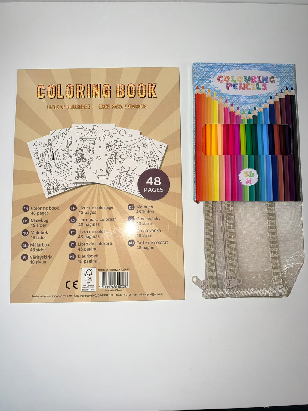 Kleurbundel ♡ Kleurboek, kleurpotloden & etui