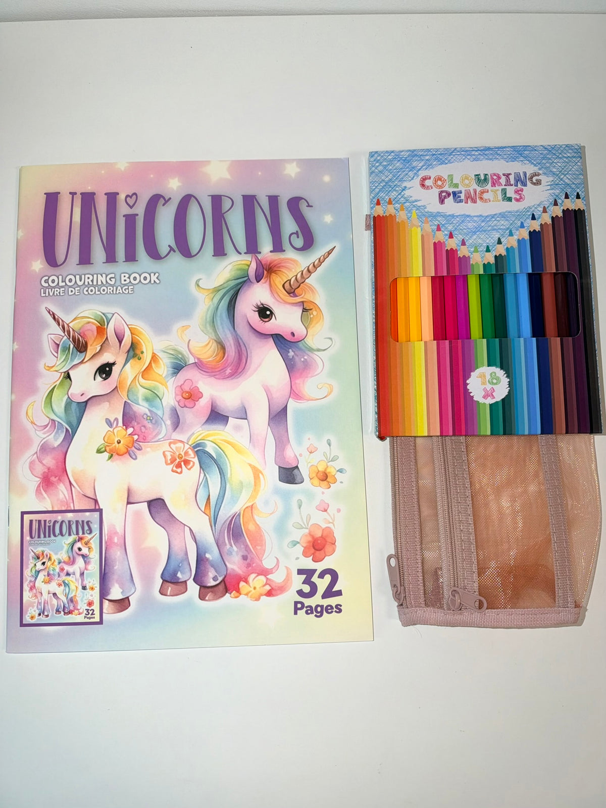 Kleurbundel ♡ Kleurboek, kleurpotloden & etui