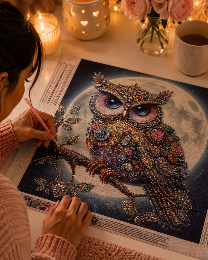 Diamond Painting – Betoverende Uil