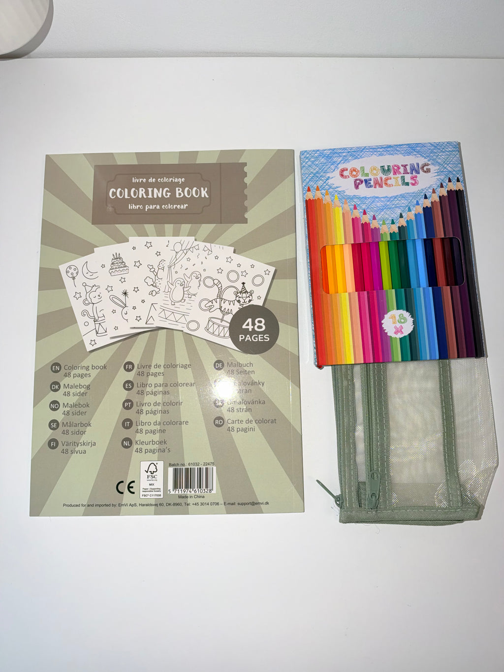 Kleurbundel ♡ Kleurboek, kleurpotloden & etui