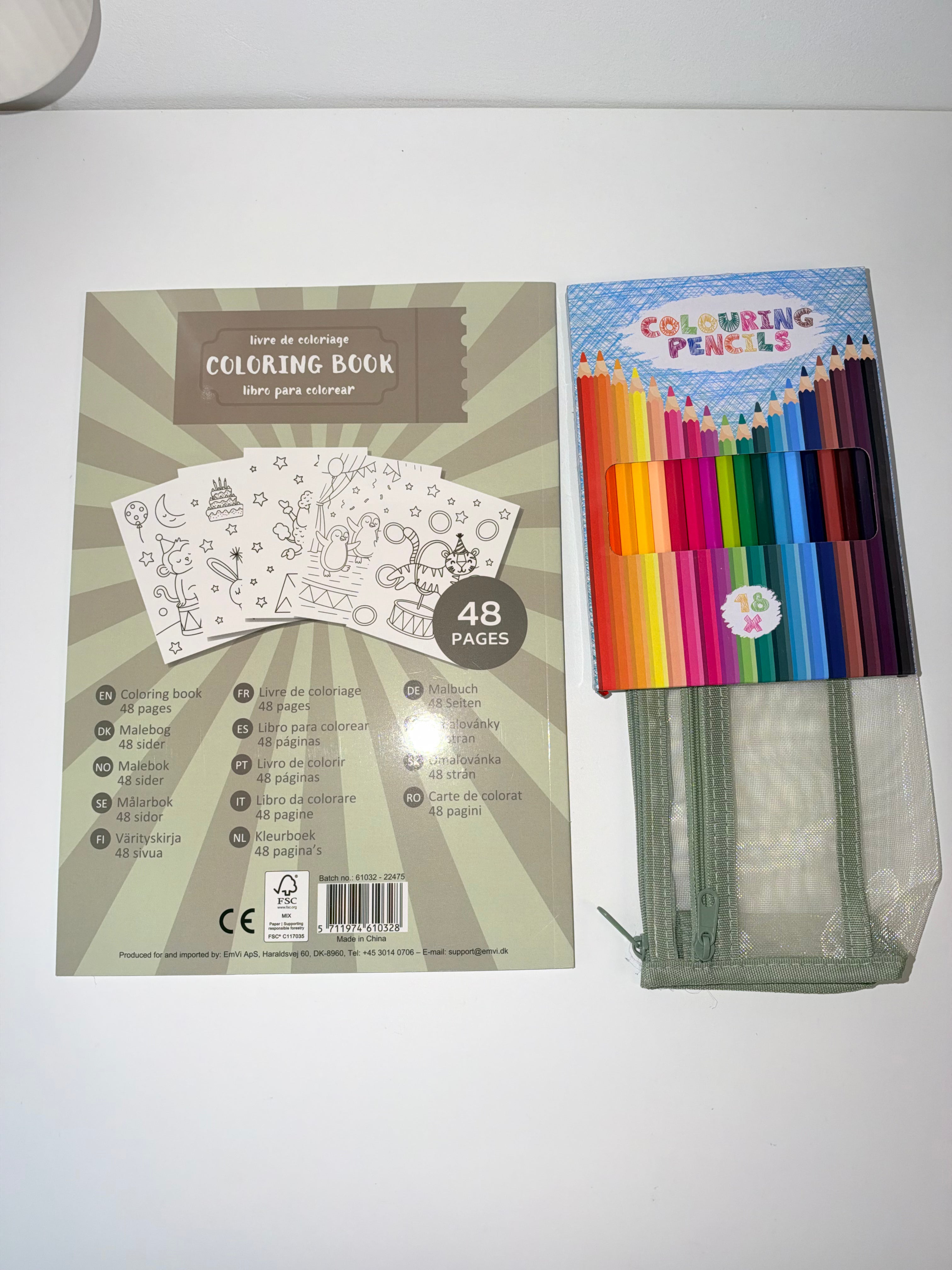 Kleurbundel ♡ Kleurboek, kleurpotloden & etui