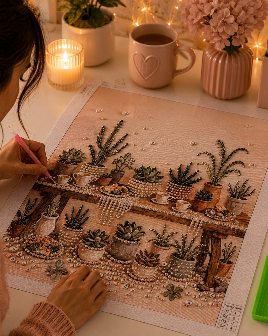 Diamond Painting – Cozy Plant Corner