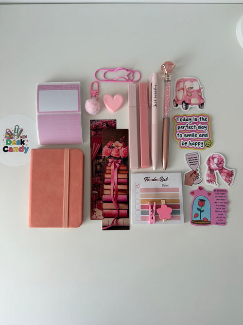 Cotton Blush mini bundel flatlay roze