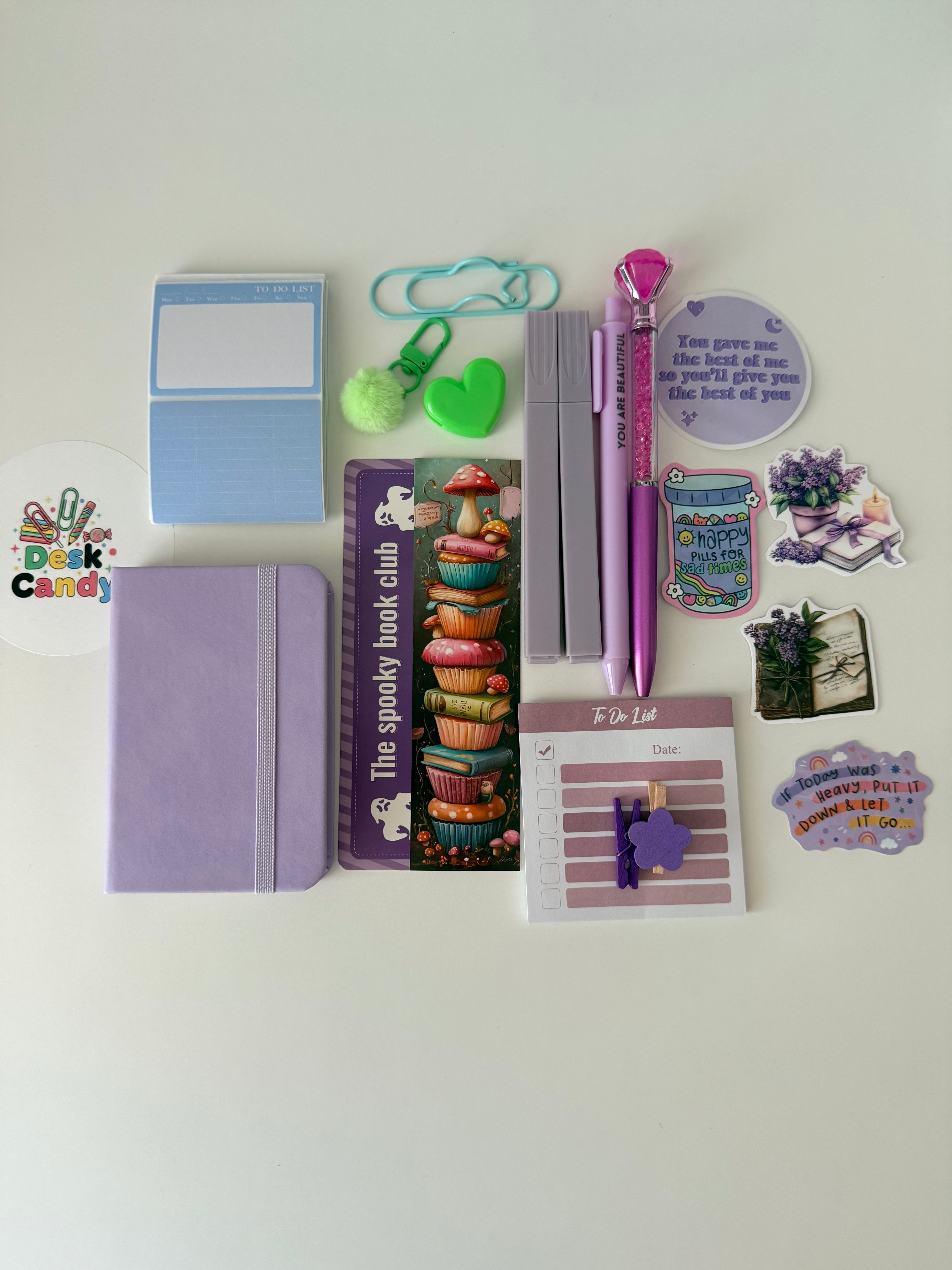 Lavender Dreams mini bundel flatlay paars