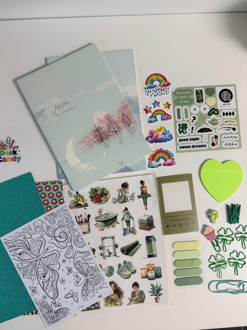 Fresh Start Kit Green Edition - notitieboeken en stickers