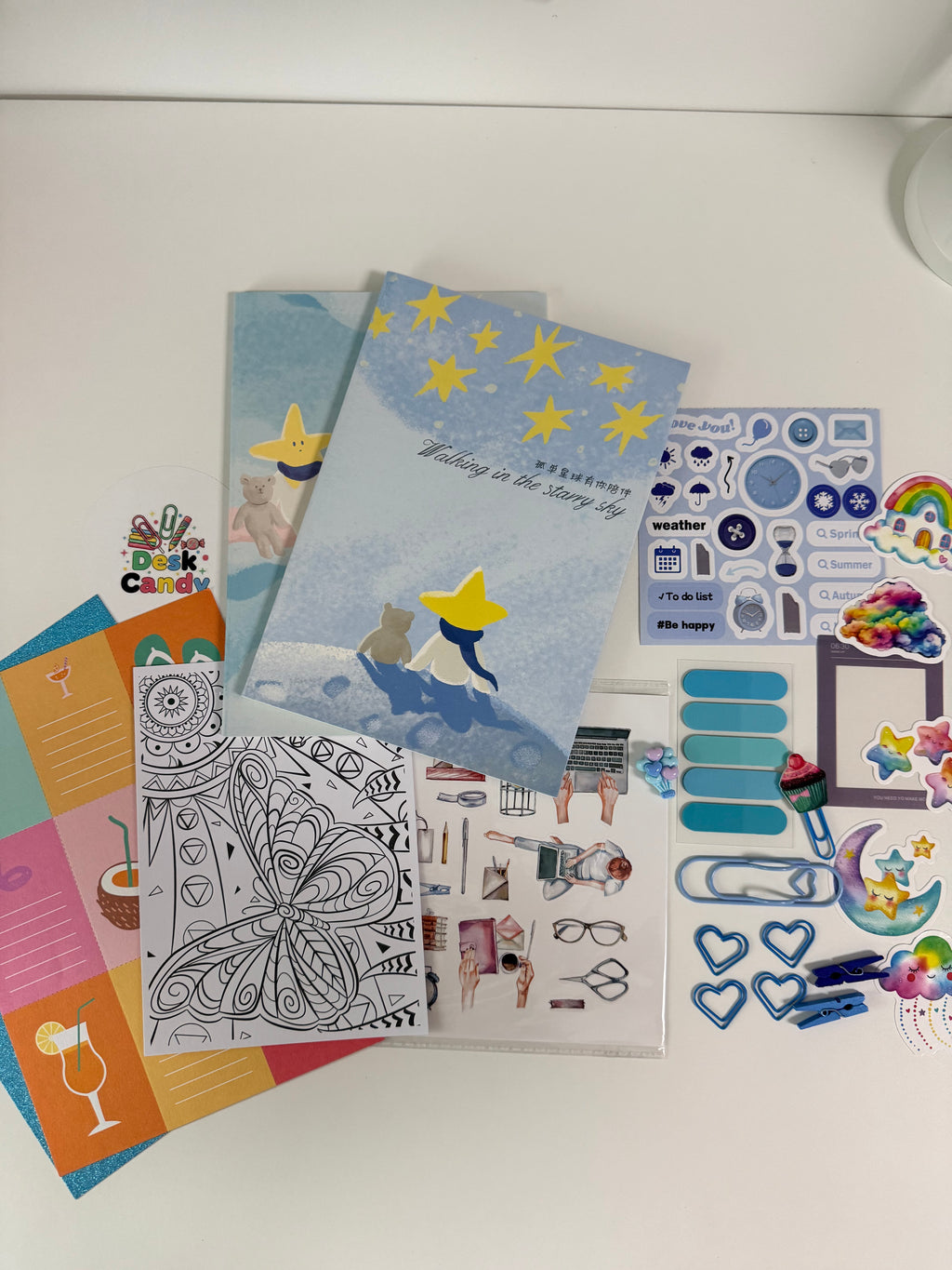 Sky Start Kit Blue Edition - notitieboekjes en stickers