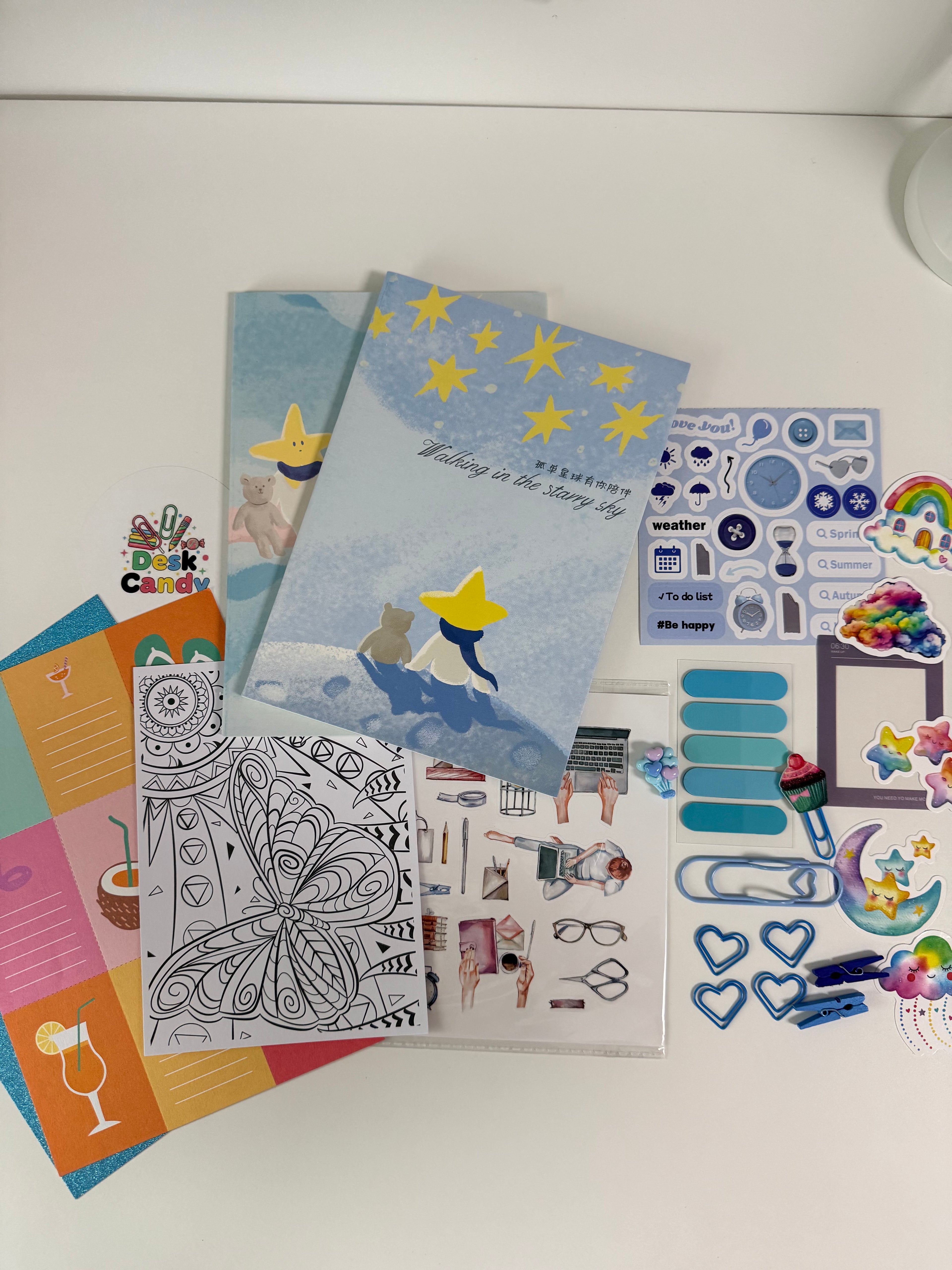 Sky Start Kit Blue Edition - notitieboekjes en stickers