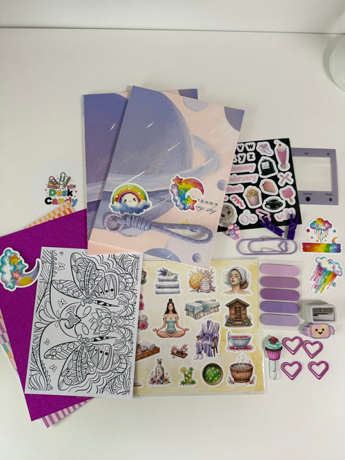 Lavender Start Kit Purple Edition - notitieboekjes en stickers