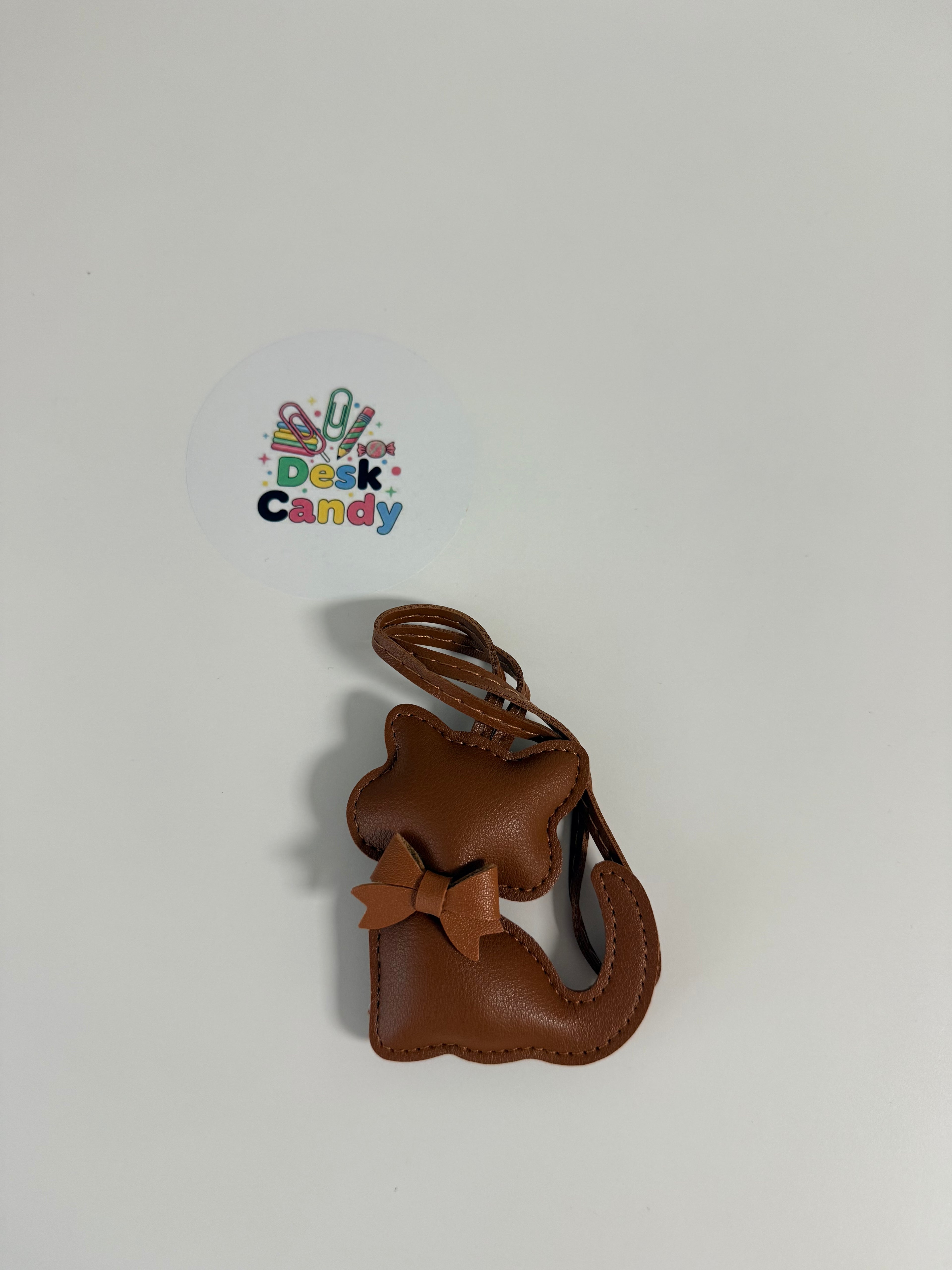 Kitty Bag Charm - Cinnamon Brown