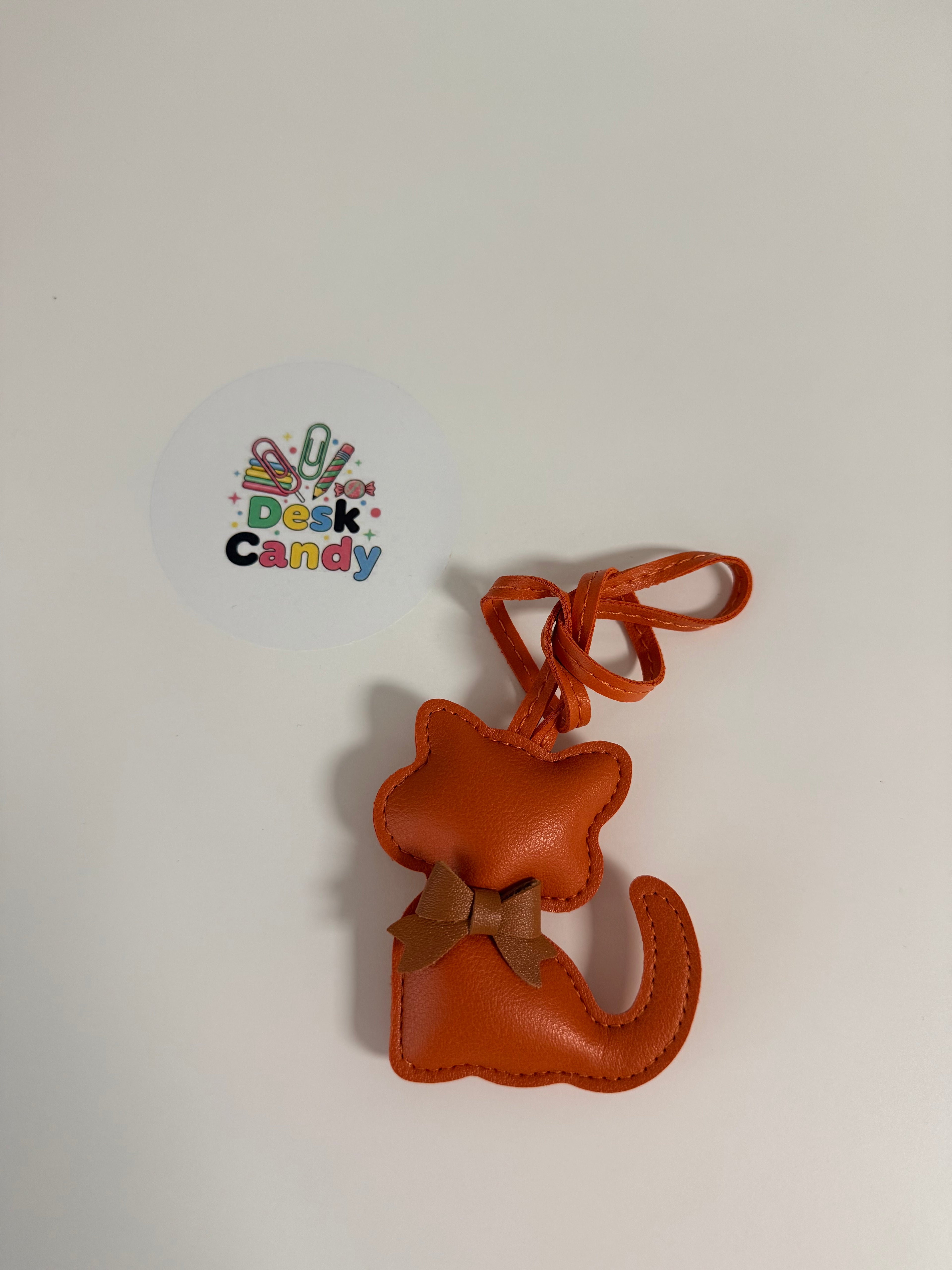 Kitty Bag Charm - Sunset Orange