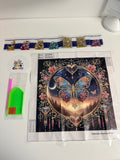 Diamond painting vlinder set met canvas, steentjes en pen